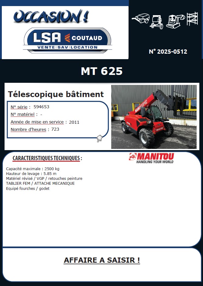 machine d'occasion